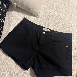 Frame Denim Women's Black Jean Shorts